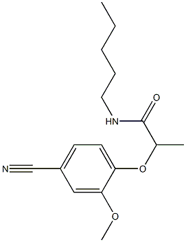 2-(4-cyano-2-methoxyphenoxy)-N-pentylpropanamide