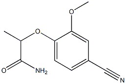 2-(4-cyano-2-methoxyphenoxy)propanamide Structure