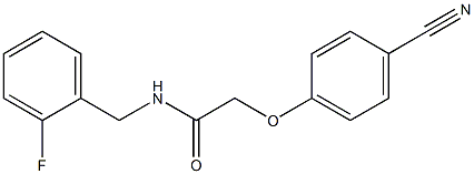  2-(4-cyanophenoxy)-N-(2-fluorobenzyl)acetamide