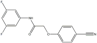 2-(4-cyanophenoxy)-N-(3,5-difluorophenyl)acetamide 结构式