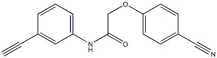 2-(4-cyanophenoxy)-N-(3-ethynylphenyl)acetamide|