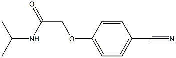 2-(4-cyanophenoxy)-N-isopropylacetamide,,结构式