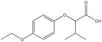 2-(4-ethoxyphenoxy)-3-methylbutanoic acid Struktur