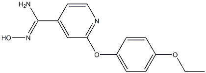 2-(4-ethoxyphenoxy)-N'-hydroxypyridine-4-carboximidamide 结构式