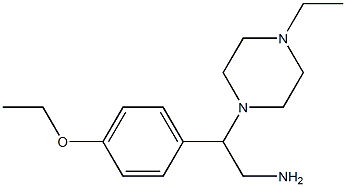 2-(4-ethoxyphenyl)-2-(4-ethylpiperazin-1-yl)ethanamine 化学構造式