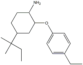 2-(4-ethylphenoxy)-4-(2-methylbutan-2-yl)cyclohexan-1-amine Structure