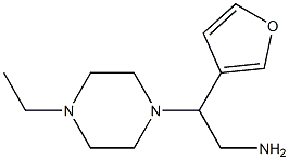 2-(4-ethylpiperazin-1-yl)-2-tetrahydrofuran-3-ylethanamine Structure