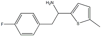 2-(4-fluorophenyl)-1-(5-methylthiophen-2-yl)ethan-1-amine 结构式