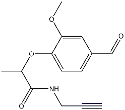 2-(4-formyl-2-methoxyphenoxy)-N-(prop-2-yn-1-yl)propanamide|