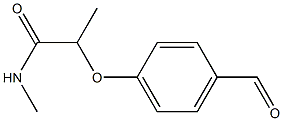 2-(4-formylphenoxy)-N-methylpropanamide Structure