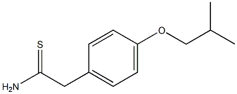 2-(4-isobutoxyphenyl)ethanethioamide 结构式