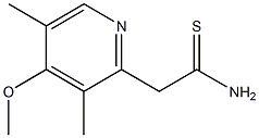 2-(4-methoxy-3,5-dimethylpyridin-2-yl)ethanethioamide