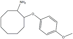 2-(4-methoxyphenoxy)cyclooctanamine,,结构式