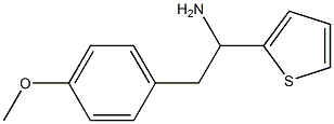 2-(4-methoxyphenyl)-1-(thiophen-2-yl)ethan-1-amine Struktur