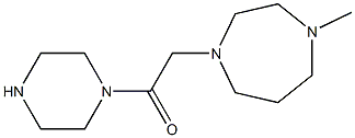 2-(4-methyl-1,4-diazepan-1-yl)-1-(piperazin-1-yl)ethan-1-one,,结构式