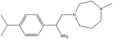 2-(4-methyl-1,4-diazepan-1-yl)-1-[4-(propan-2-yl)phenyl]ethan-1-amine,,结构式