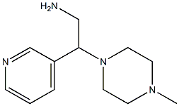 2-(4-methylpiperazin-1-yl)-2-pyridin-3-ylethanamine,,结构式