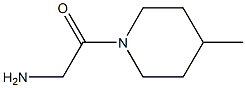 2-(4-methylpiperidin-1-yl)-2-oxoethanamine 化学構造式