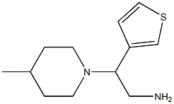 2-(4-methylpiperidin-1-yl)-2-thien-3-ylethanamine,,结构式