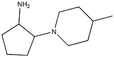 2-(4-methylpiperidin-1-yl)cyclopentanamine Struktur