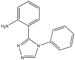 2-(4-phenyl-4H-1,2,4-triazol-3-yl)aniline,,结构式