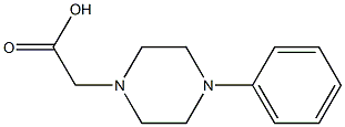 2-(4-phenylpiperazin-1-yl)acetic acid,,结构式