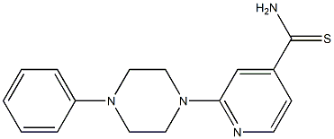 2-(4-phenylpiperazin-1-yl)pyridine-4-carbothioamide Struktur
