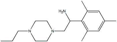 2-(4-Propyl-piperazin-1-yl)-1-(2,4,6-trimethyl-phenyl)-ethylamine,,结构式