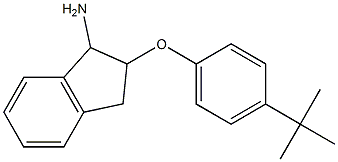 2-(4-tert-butylphenoxy)-2,3-dihydro-1H-inden-1-amine 化学構造式