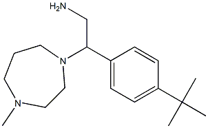 2-(4-tert-butylphenyl)-2-(4-methyl-1,4-diazepan-1-yl)ethan-1-amine 化学構造式