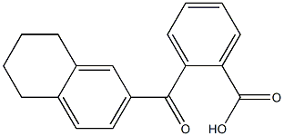 2-(5,6,7,8-tetrahydronaphthalen-2-ylcarbonyl)benzoic acid Structure