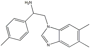  2-(5,6-dimethyl-1H-1,3-benzodiazol-1-yl)-1-(4-methylphenyl)ethan-1-amine