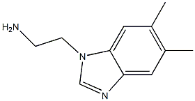2-(5,6-dimethyl-1H-1,3-benzodiazol-1-yl)ethan-1-amine,,结构式