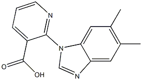  2-(5,6-dimethyl-1H-1,3-benzodiazol-1-yl)pyridine-3-carboxylic acid