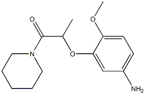 2-(5-amino-2-methoxyphenoxy)-1-(piperidin-1-yl)propan-1-one 结构式