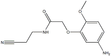 2-(5-amino-2-methoxyphenoxy)-N-(2-cyanoethyl)acetamide Structure