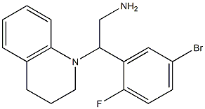 2-(5-bromo-2-fluorophenyl)-2-(1,2,3,4-tetrahydroquinolin-1-yl)ethan-1-amine Struktur