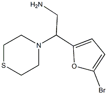 2-(5-bromofuran-2-yl)-2-(thiomorpholin-4-yl)ethan-1-amine|