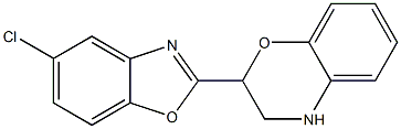 2-(5-chloro-1,3-benzoxazol-2-yl)-3,4-dihydro-2H-1,4-benzoxazine Structure