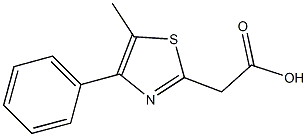 2-(5-methyl-4-phenyl-1,3-thiazol-2-yl)acetic acid Structure