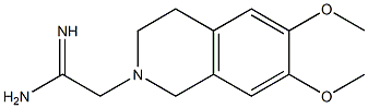 2-(6,7-dimethoxy-3,4-dihydroisoquinolin-2(1H)-yl)ethanimidamide,,结构式