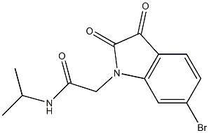 2-(6-bromo-2,3-dioxo-2,3-dihydro-1H-indol-1-yl)-N-(propan-2-yl)acetamide