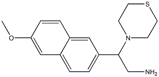 2-(6-methoxynaphthalen-2-yl)-2-(thiomorpholin-4-yl)ethan-1-amine|