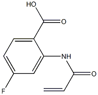 2-(acryloylamino)-4-fluorobenzoic acid,,结构式