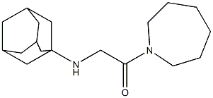 2-(adamantan-1-ylamino)-1-(azepan-1-yl)ethan-1-one 化学構造式