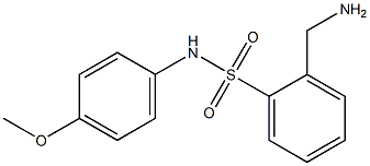 2-(aminomethyl)-N-(4-methoxyphenyl)benzenesulfonamide Structure