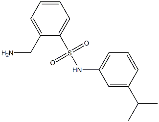 2-(aminomethyl)-N-[3-(propan-2-yl)phenyl]benzene-1-sulfonamide Structure