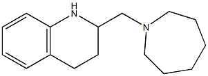 2-(azepan-1-ylmethyl)-1,2,3,4-tetrahydroquinoline 化学構造式