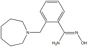 2-(azepan-1-ylmethyl)-N'-hydroxybenzenecarboximidamide 化学構造式