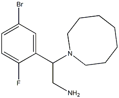 2-(azocan-1-yl)-2-(5-bromo-2-fluorophenyl)ethan-1-amine Structure